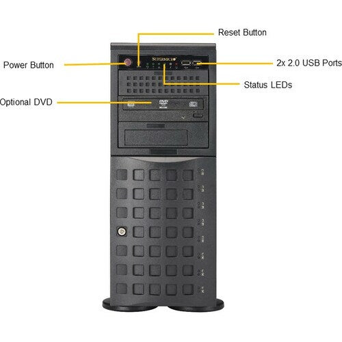 Serveur barebone Supermicro SuperServer 7049P-TR - Tour 4U - Socket P LGA