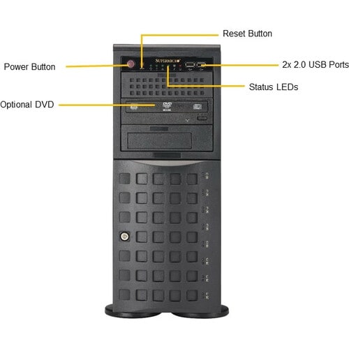 Supermicro SuperServer 7049P-TRT Server Barebone System - 4U Tower - S
