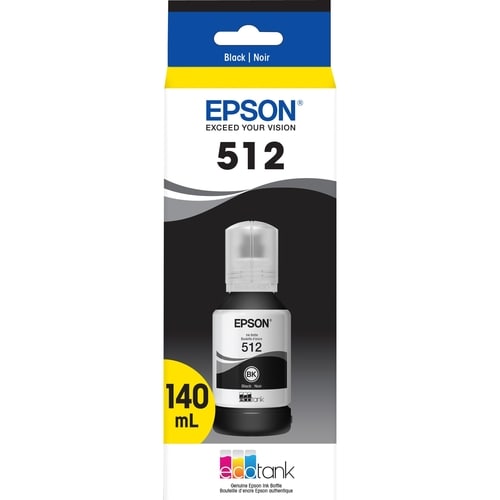 Epson T512, Bouteille d'encre noire - Jet d'encre - Noir - 8000 pages -