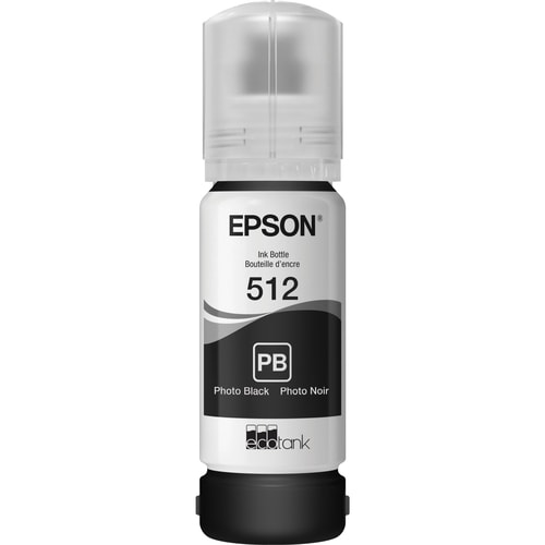 Bouteille d'encre noire photo Epson T512 - Jet d'encre - Noir photo -