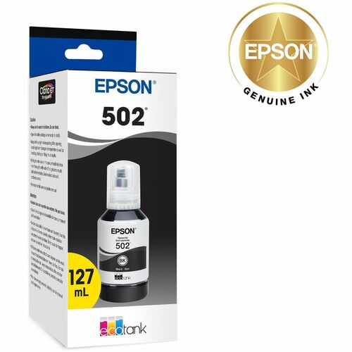 Bouteille d'encre noire pigmentée T502 avec capteur SENSORMATIC