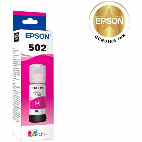 Bouteille d'encre colorante magenta T502 avec capteur SENSORMATIC