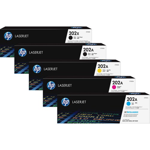 Cartucho de tóner láser de rendimiento estándar original HP 202A (CF501A)