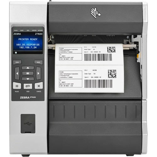 Zebra ZT620 Industrial Direct Thermal/Thermal Transfer Printer - Monochrome - La