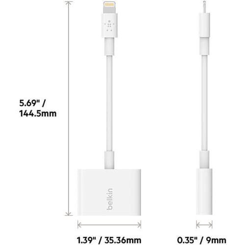 Belkin 3.5 mm Audio + Charge for iPhone and iPad L