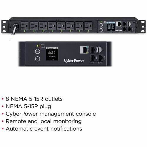 Interrupteur CyberPower CyberPower PDU41001 monophasé 100 - 120 VAC 15A