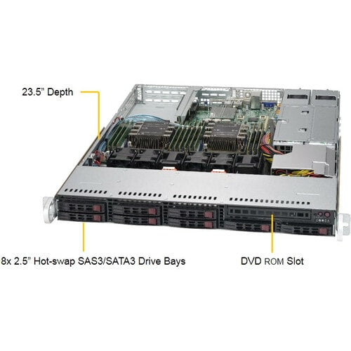 Système serveur barebone Supermicro SuperServer 1029P-WTR - Montage en rack 2U