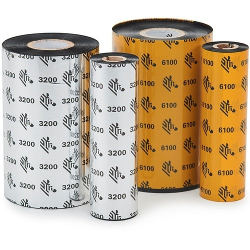 Zebra Wax Resin Ribbon 2.24inx242ft 3200 High Performance 0.5in core - Thermal T