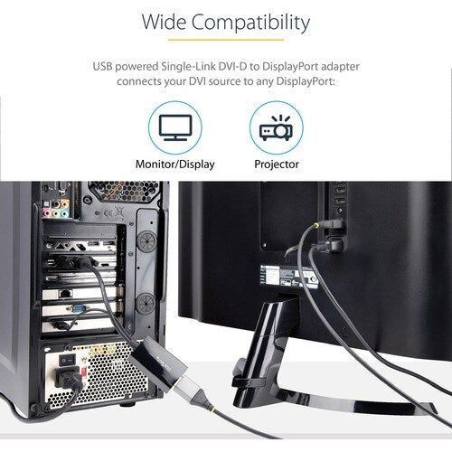 StarTech.com DVI to DisplayPort Adapter with USB Power