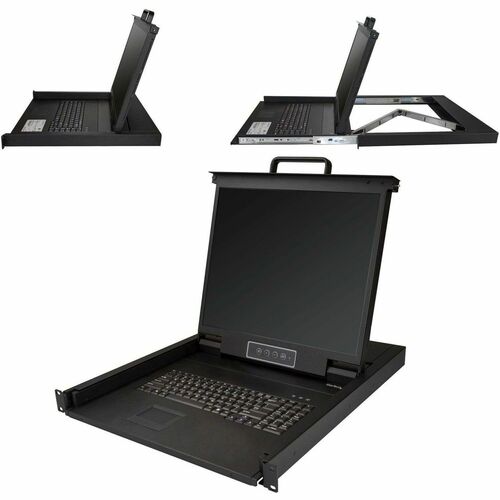 CONSOLA KVM DE UN SOLO PUERTO 19 EN 1U PARA RACK SVR VGA KVM