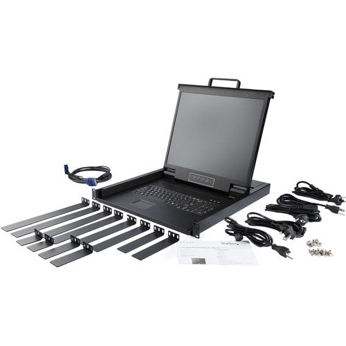 CONSOLA KVM DE 17 PULGADAS Y 1 PUERTO PARA MONTAJE EN RACK, CON SOPORTE PARA LCD, CABLE INCLUIDO