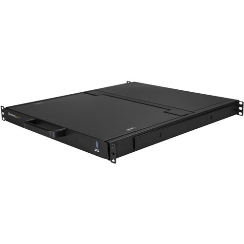 CONSOLA KVM DE 17 PULGADAS PARA MONTAJE EN RACK HD, DOBLE RIEL, 1080P, KVM, DVI, VGA