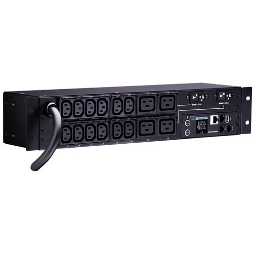 CyberPower PDU31008 Monitored PDU, 200/240V, 30A, 16-Outlet,