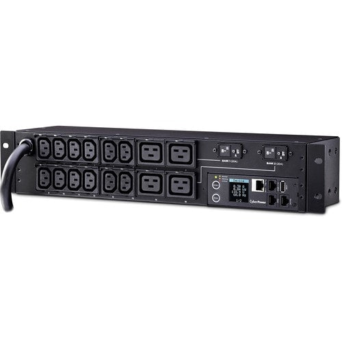 CyberPower PDU31008 Monitored PDU, 200/240V, 30A, 16-Outlet