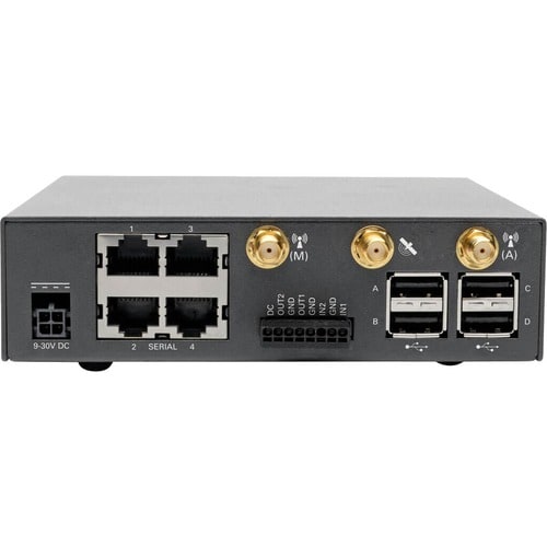 4-PORT CONSOLE SERVER 4G LTE CELLULAR GATEWAY DUAL GB NIC SIM