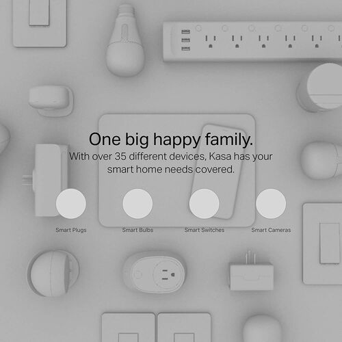 Interruptor de luz inteligente Wi-Fi Kasa, 3