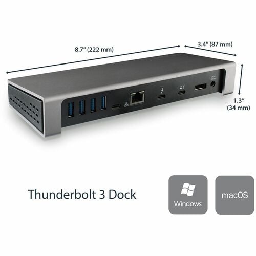 Station d'accueil StarTech.com Thunderbolt 3