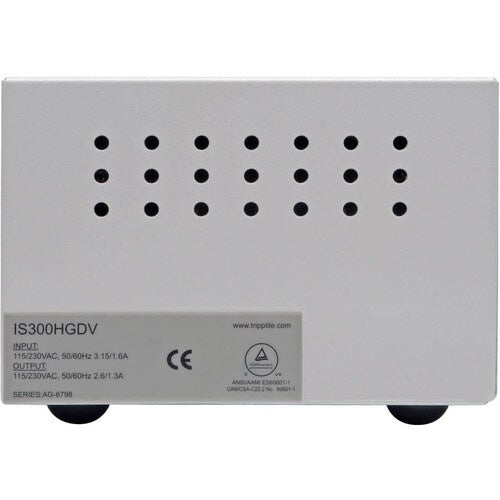 ISOLATION TRANSFORMER HOSPITAL DUAL-VOLTAGE 115/230V 300W 4 C13