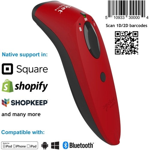 SocketScan® S740, lecteur de codes-barres imageur 1D/2D, rouge - S740, lecteur de codes-barres imageur 1D/2D