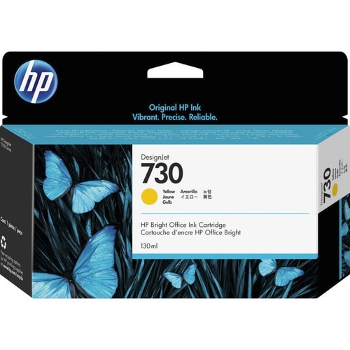 Cartucho de tinta de inyección de tinta original HP 730 (P2V64A) - Amarillo - 1 E