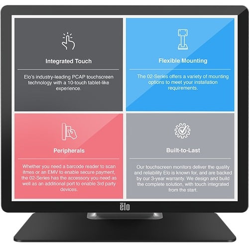 Monitor táctil LCD Elo 1902L de 19" - 5:4 - 14 ms - 19" visibles - Tou