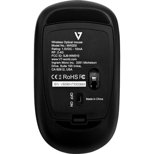 WRLS ÓPTICO DE 4 BOTONES MSE 2,4 GHZ MÁXIMO 1600 DPI CON BATERÍA