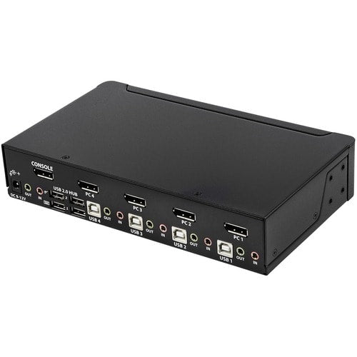 COMMUTATEUR KVM 4 PORTS DISPLAYPORT 4K 60 Hz