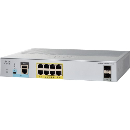 CATLYST2960L 8PRT GIGEW/POE 2X1G SFP LANLITE REMANUFACTURED