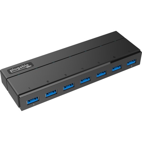 Hub USB 3.0 7 ports Plugable avec adaptateur secteur 36 W - USB 3.0 Type A