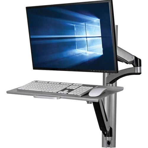 WALL MOUNT F/SIT STAND DESKTOP WORKSTATION W/THIN CLIENT MOUNT