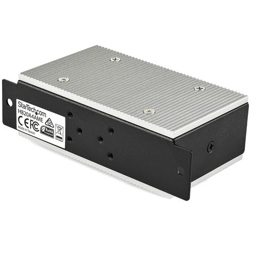 StarTech.com Concentrador USB 2.0 de 4 puertos - Concentrador USB industrial de metal (USB-A a 4 puertos USB)