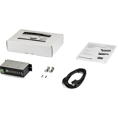 StarTech.com 7 Port USB 2.0 Hub - Metal Industrial USB Hub (USB-A to 7 USB