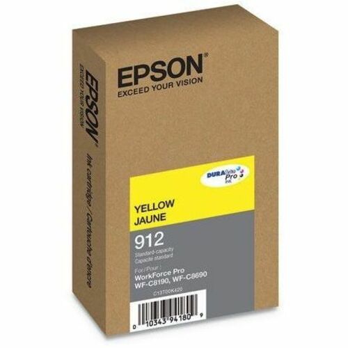 Cartouche d'encre jaune Durabrite T912, capuchon standard / WF-C8690 WF-C819