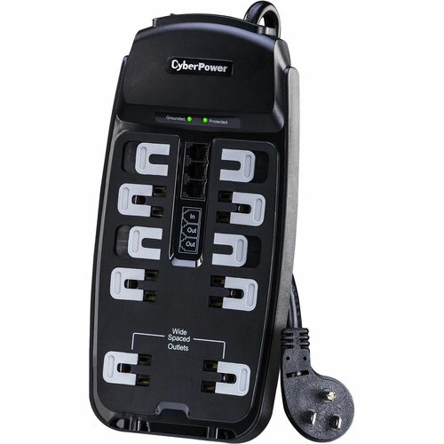 Cyber Power CyberPower Home Office Surge Protection - Black - 10 x NEM