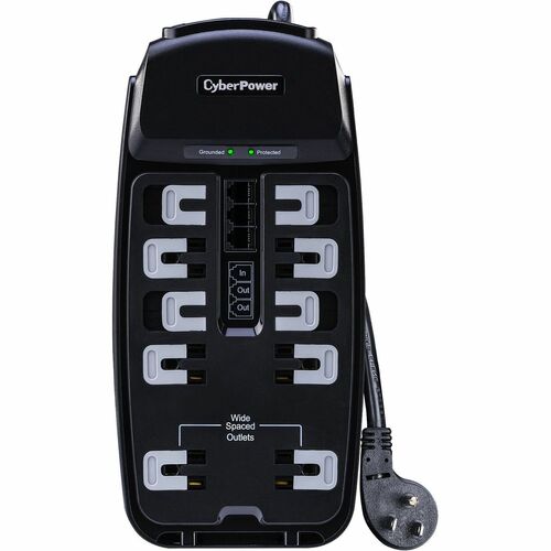 Cyber Power CyberPower Home Office Surge Protection - Black - 10 x NEM