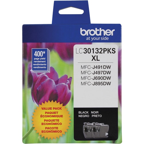 2PK BLK INK CARTRIDGE FOR .BROTHER AIO PRINTERS