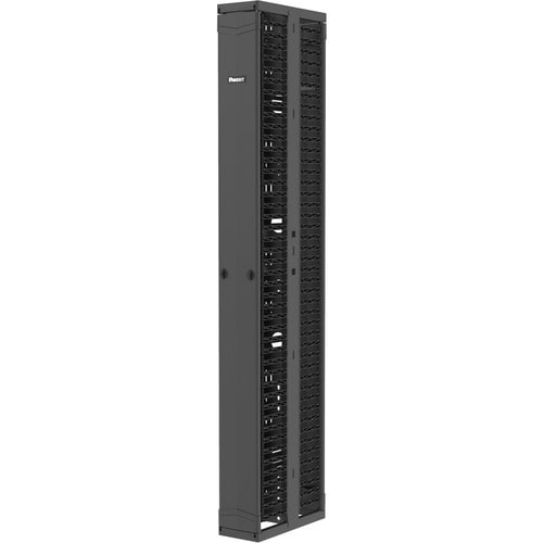 Organizador de cables vertical Panduit PatchRunner 2 - Organizador de cables vertical - Negro - Rack 45U H