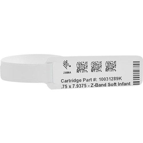 Étiquette médicale Zebra Z-Band - 19,05 mm (3/4") de largeur x 195,26 mm (7 11/16") de longueur