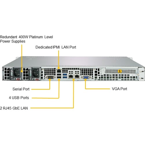Supermicro A+ Server 1013S-MTR Server Barebone System - 1U Rack-mounta