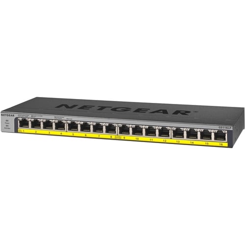 16PORT UNMANAGED POE/POE+ GB ENET 76 WATT POWER STDALNE SWITCH