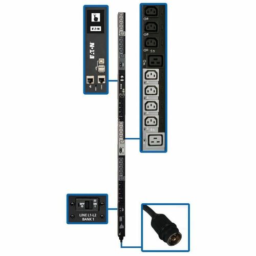 Tripp Lite by Eaton PDU3EVS6L2130 30-Outlet PDU - Switched - NEMA L21-