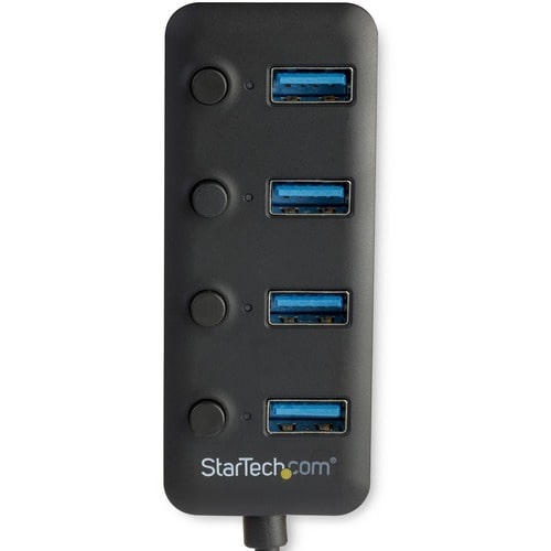 Concentrador USB 3.0 de 4 puertos StarTech.com - USB tipo A a 4 puertos USB