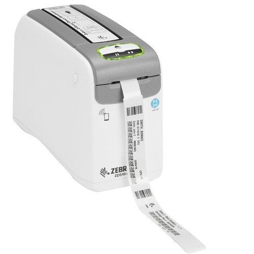 Zebra ZD510-HC Direct Thermal Printer - Monochrome - Portable - Wristband Print