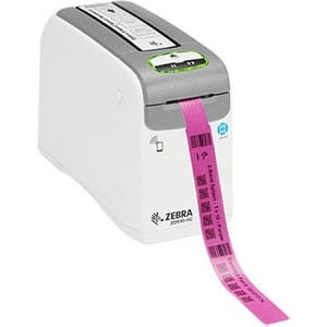 Zebra ZD510-HC Direct Thermal Printer - Monochrome - Portable - Wristband Print