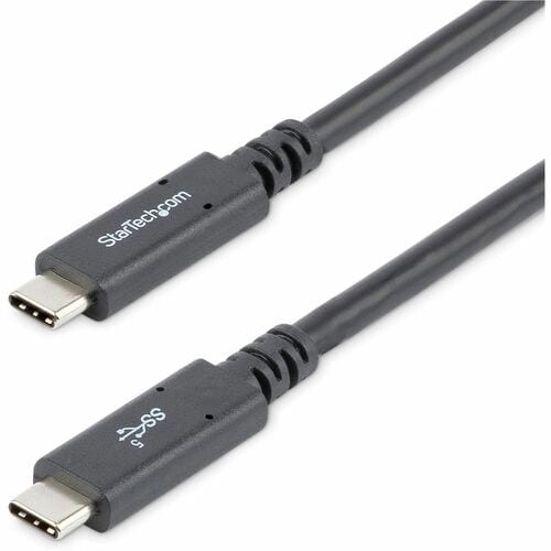 StarTech.com 6 ft (1.8m) USB C to USB C Cable, 5A 100W PD 3.0, Certified Works W
