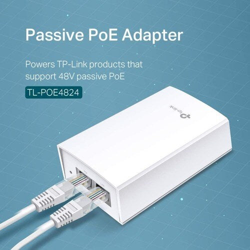 48V 24W PASSIVE POE ADAP 2 X 10/100/1000MB RJ45
