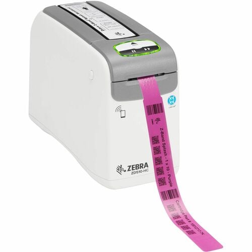 Zebra ZD510-HC Direct Thermal Printer - Monochrome - Portable - Wristband Print