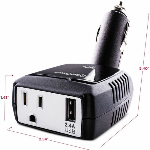 Cyber Power CyberPower 160W Power Inverter - Black - Input Voltage: 12