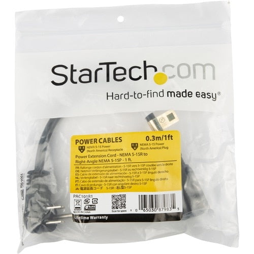 Rallonge d'alimentation StarTech.com de 0,3 m (1 pi)
