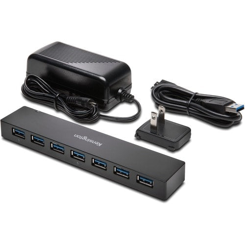 Hub USB 3.0 Kensington 7 ports avec chargeur - USB - Externe